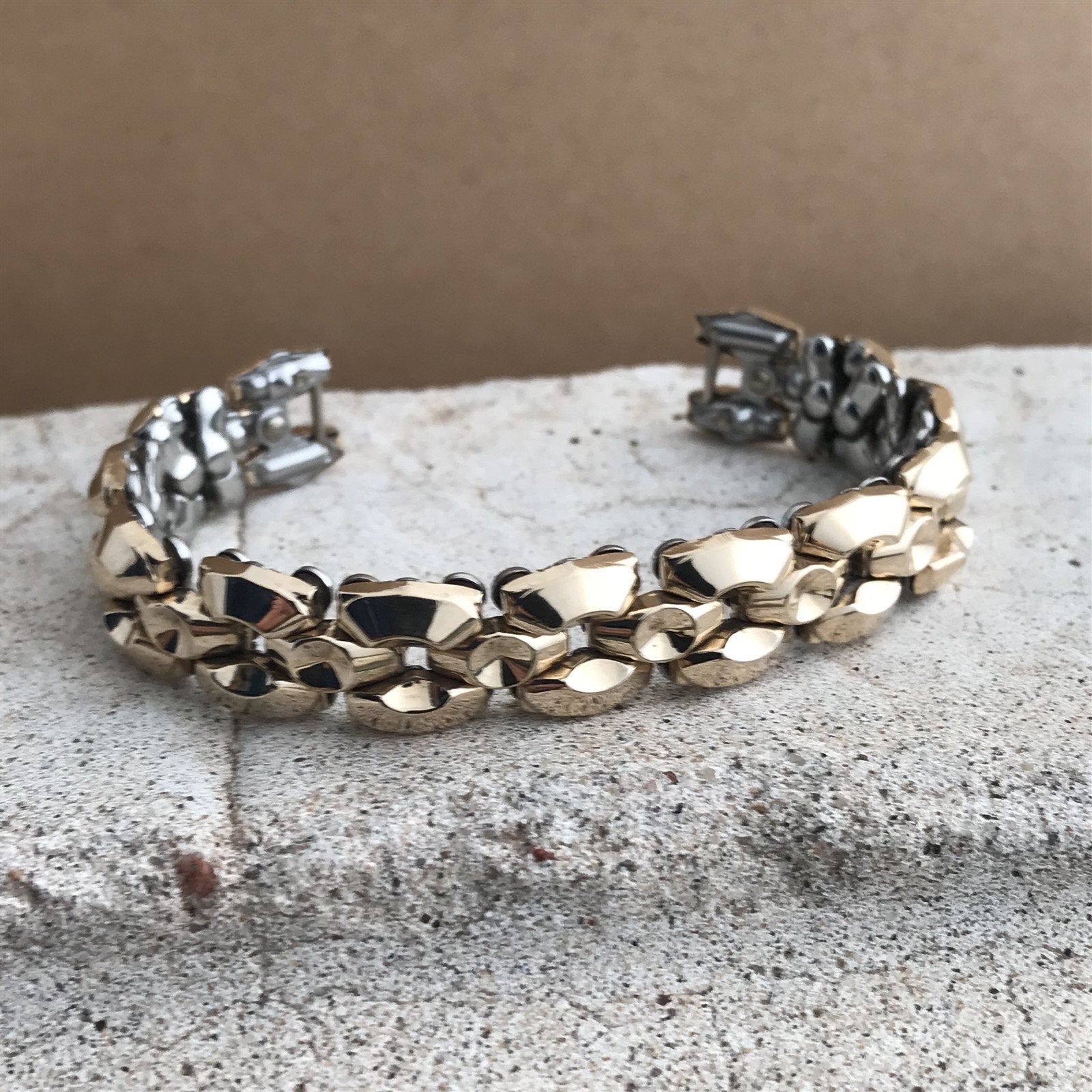 Ladies 12k Yellow Gold-Filled Apex Quadra-Flex Unused 1950s Vintage Watch Band