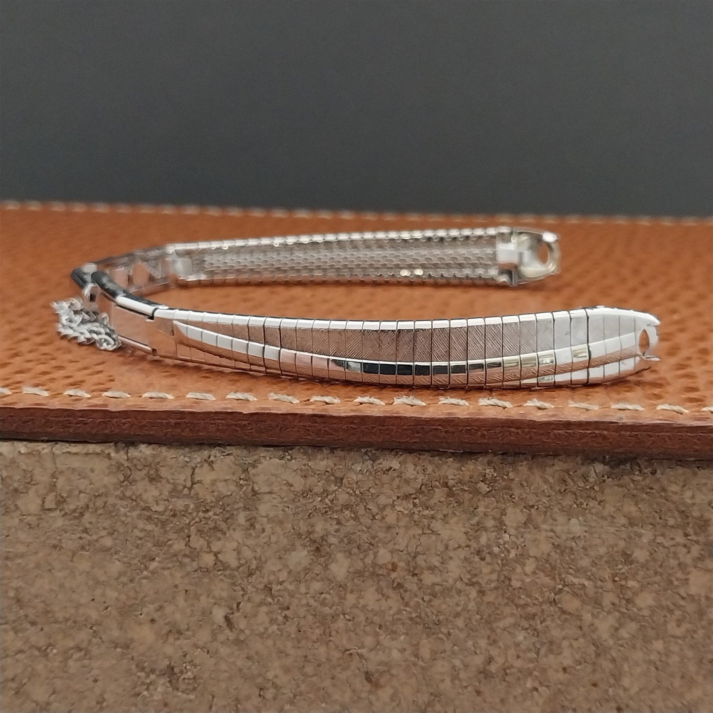Ladies 10k White Gold-Filled JB Champion MCM nos 1960s Unused Vintage Watch Band