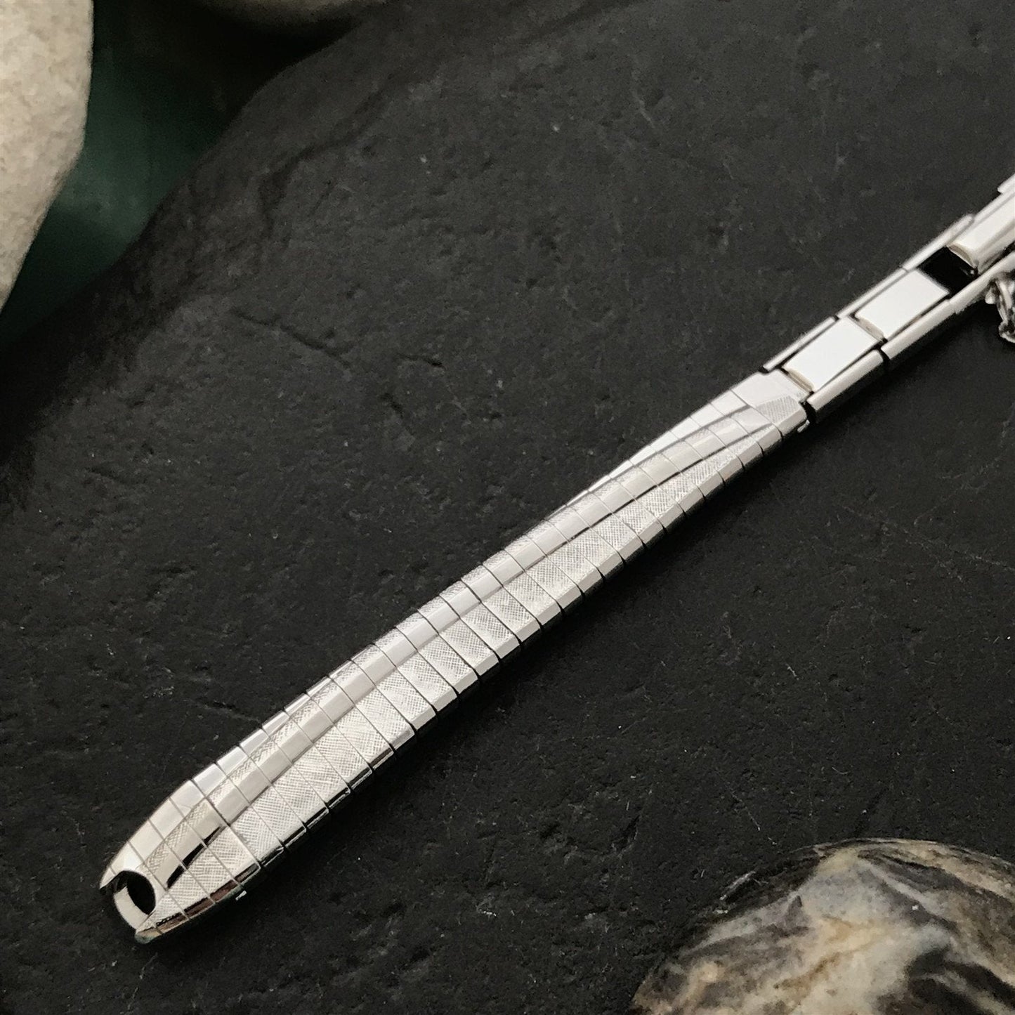 Ladies 10k White Gold-Filled JB Champion MCM nos 1960s Unused Vintage Watch Band