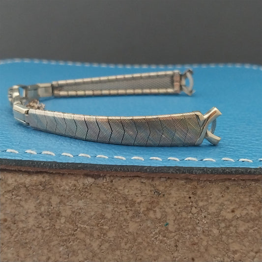 Ladies Yellow Rose White Gold-Clad Speidel Unused Vintage Cocktail Watch Band