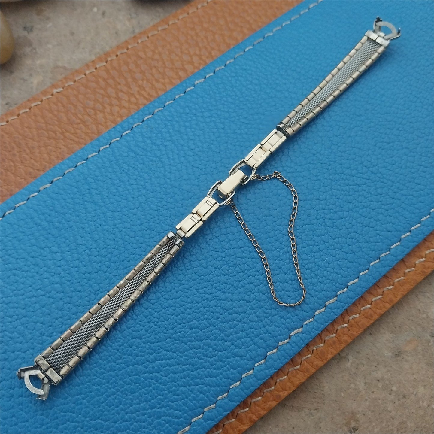 Ladies Yellow Rose White Gold-Clad Speidel Unused Vintage Cocktail Watch Band