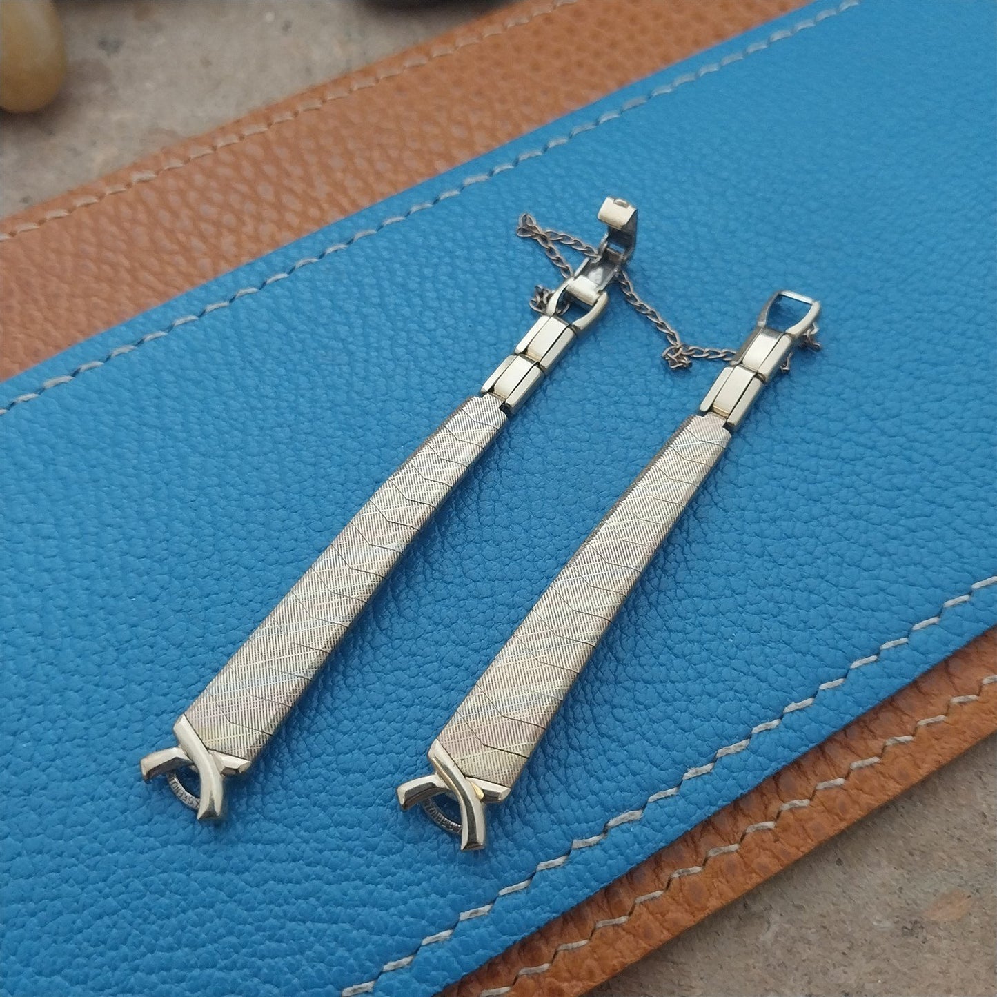 Ladies Yellow Rose White Gold-Clad Speidel Unused Vintage Cocktail Watch Band