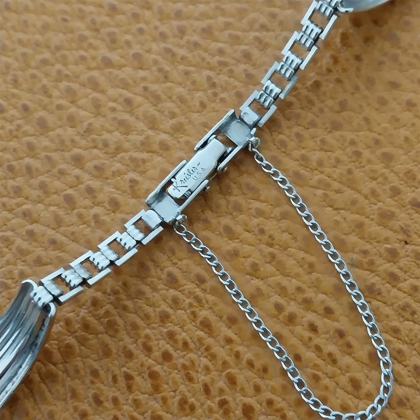 Kreisler White Gold-Filled MCM modern Ladies Unused 1960s Vintage Watch Band