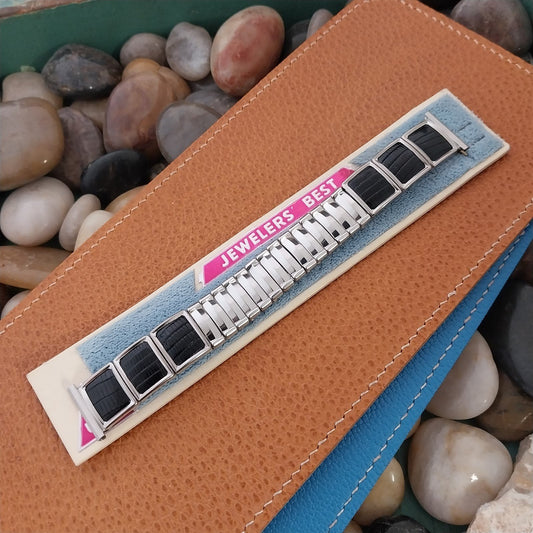 Vintage 19mm 18mm Stainless Steel & Lizard JB Champion Unused 1950s Watch Band