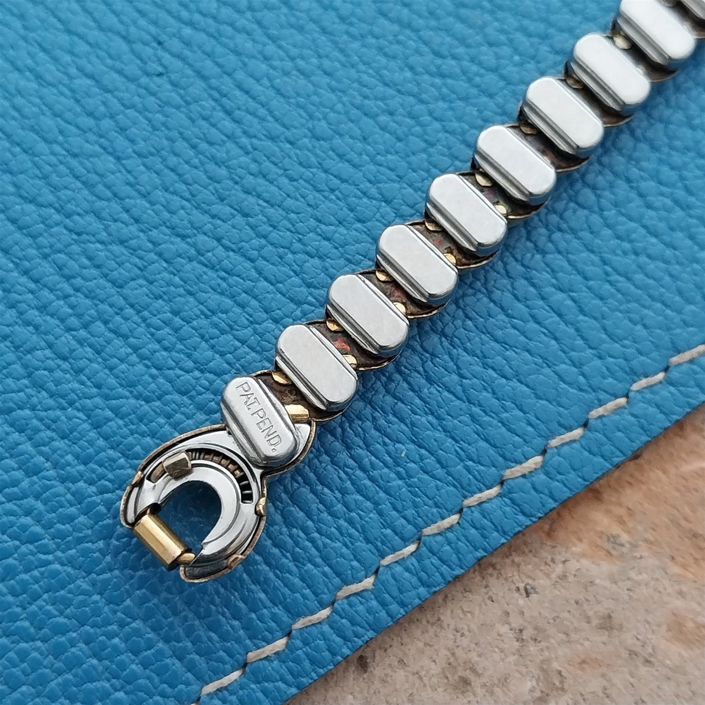 Ladies Bretton Gold-Filled Rhinestone 1940s Vintage Cocktail Watch Band