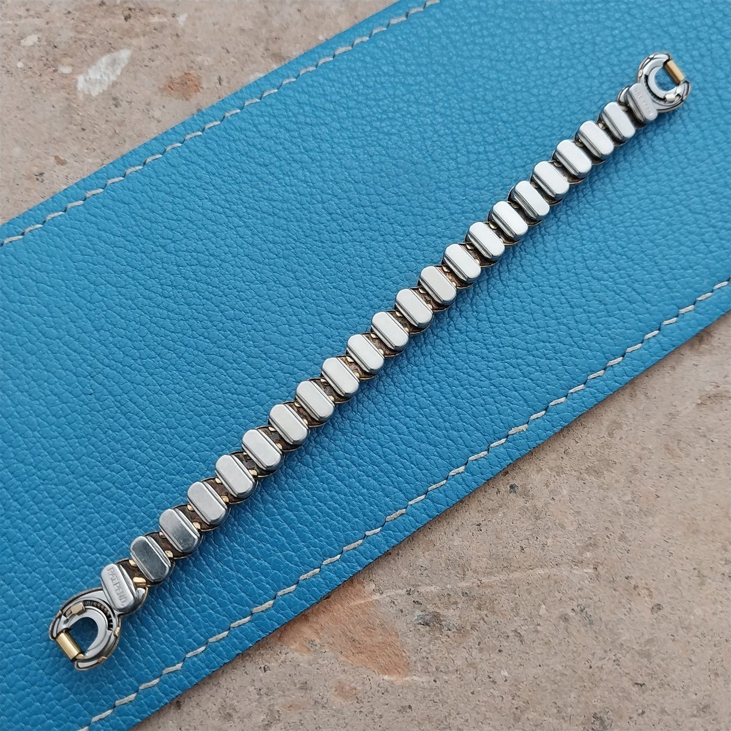 Ladies Bretton Gold-Filled Rhinestone 1940s Vintage Cocktail Watch Band