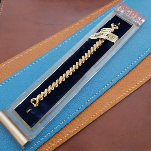 Ladies Speidel Golden Chord Gold-Filled Unused Classic 1950s Cocktail Watch Band