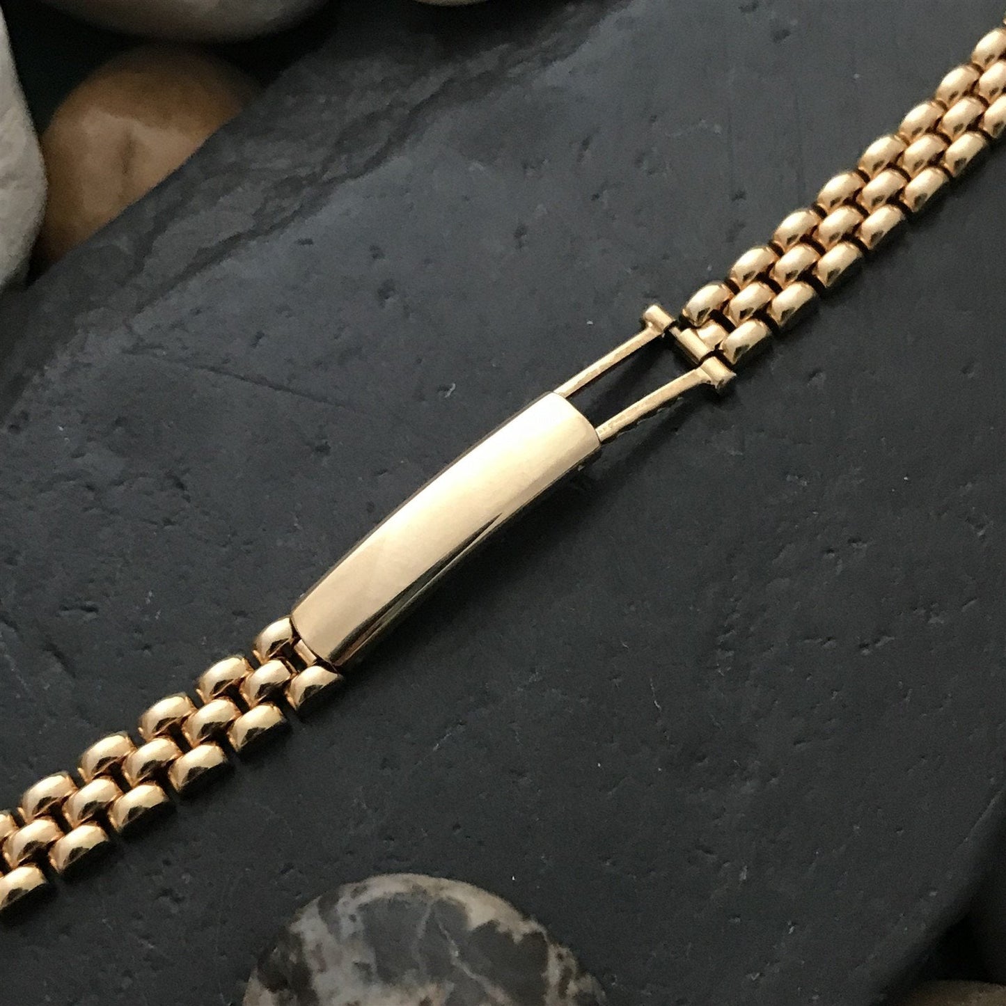 Gemex USA Ladies Beads of Rice 12k Gold-Filled Unused 1950s Vintage Watch Band