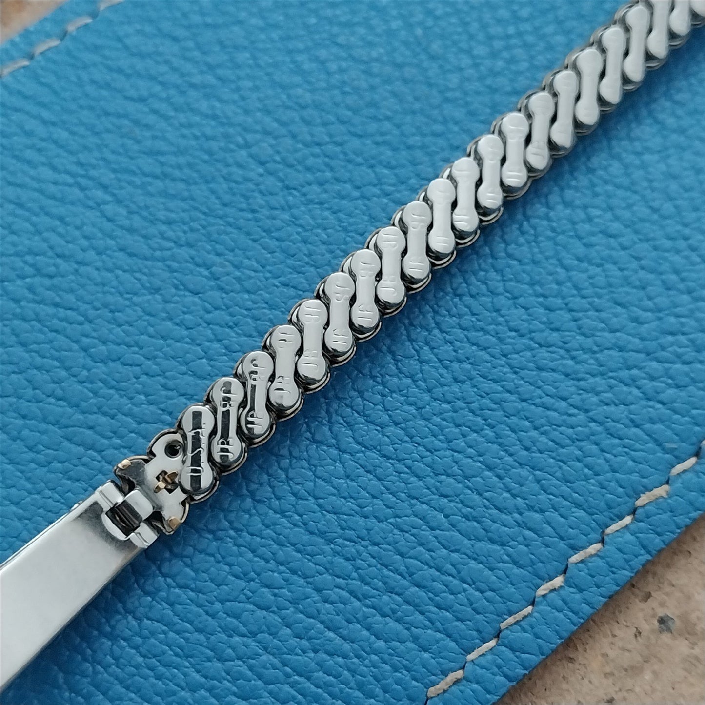 Ladies Yellow & White Gold-Fill Rhinestone 1950s Cocktail Watch Band