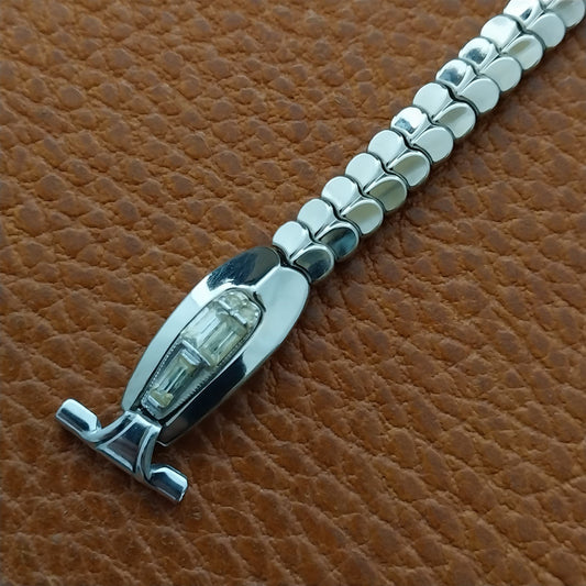 White Gold-Filled & Rhinestone Champion Cleopatra Cocktail Watch Band