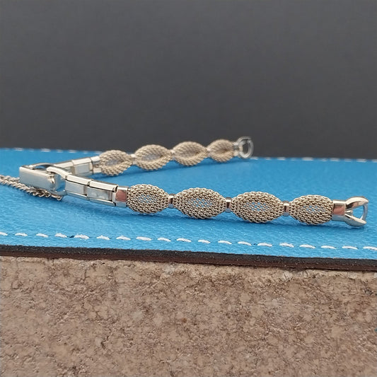 Ladies 10k Gold RGP Mesh Speidel Golden Bow Unused 1960s Vintage Watch Band