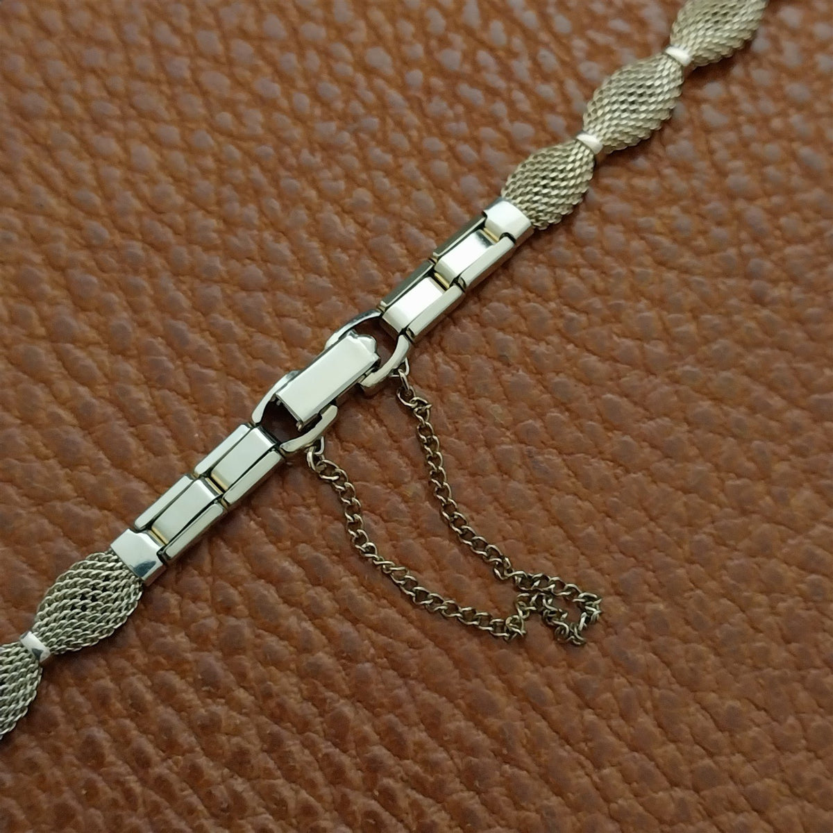 Ladies 10k Gold RGP Mesh Speidel Golden Bow 1960s Cocktail Watch Band