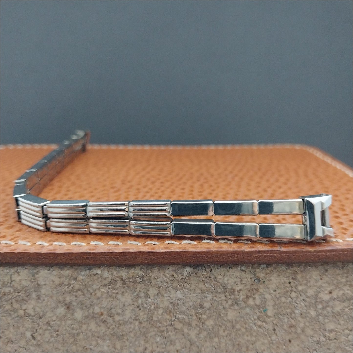 1950s Vintage Ladies 10K White Gold-Filled Classic Cocktail Watch Band