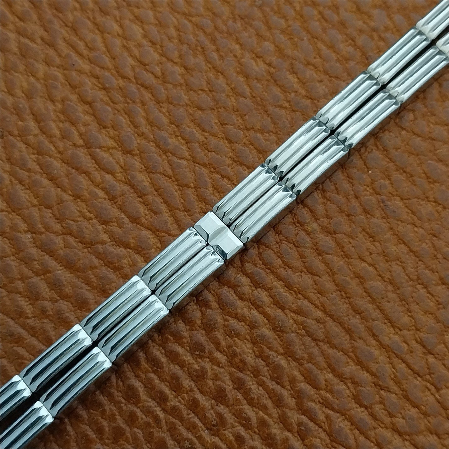 1950s Vintage Ladies 10K White Gold-Filled Classic Cocktail Watch Band