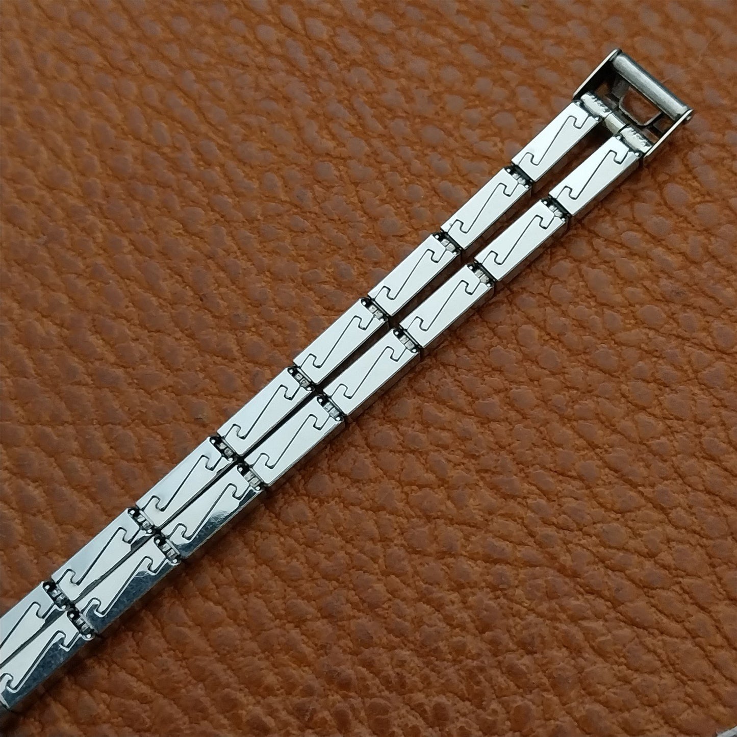 1950s Vintage Ladies 10K White Gold-Filled Classic Cocktail Watch Band
