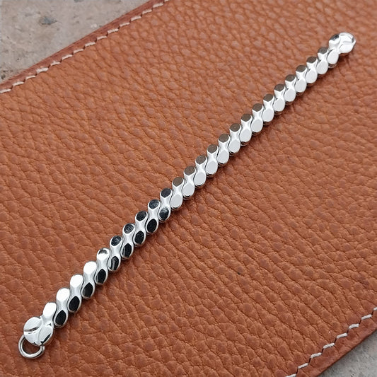 White Gold-Filled Ladies Expansion Foster 1950s Cocktail Watch Band