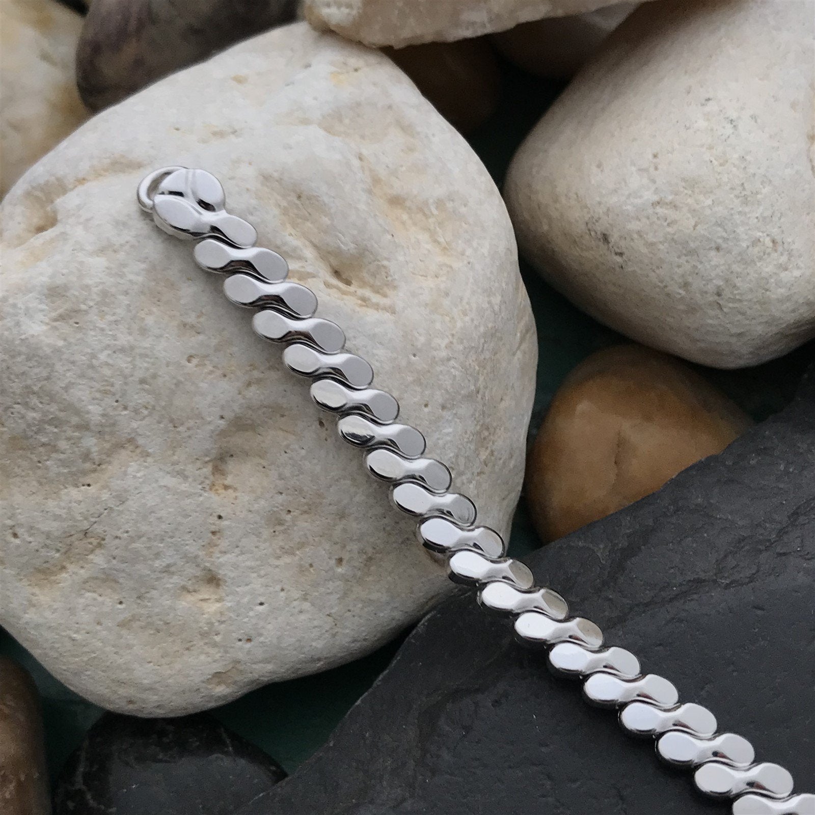 10k White Gold-Filled Ladies Expansion Foster USA Unused 50s Vintage Watch Band