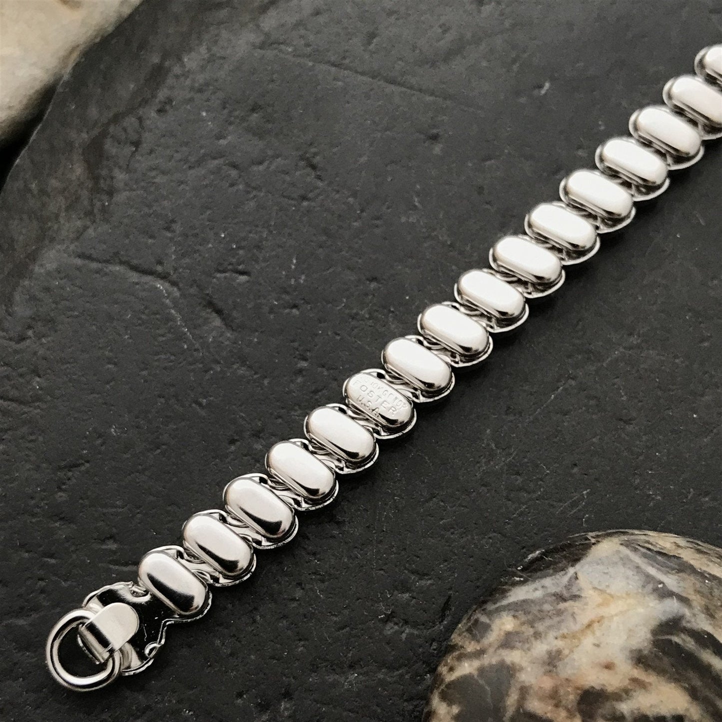 10k White Gold-Filled Ladies Expansion Foster USA Unused 50s Vintage Watch Band