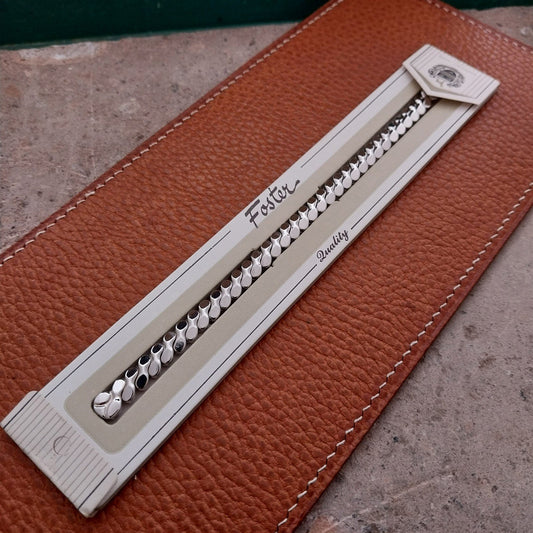 White Gold-Filled Ladies Expansion Long NOS 1950s Cocktail Watch Band