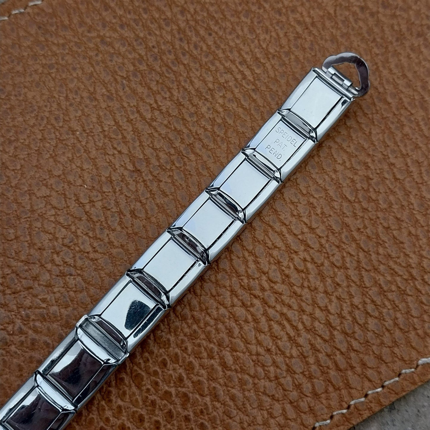 1950s Ladies White Gold-Filled Speidel Stepping Stones Unused Vintage Watch Band