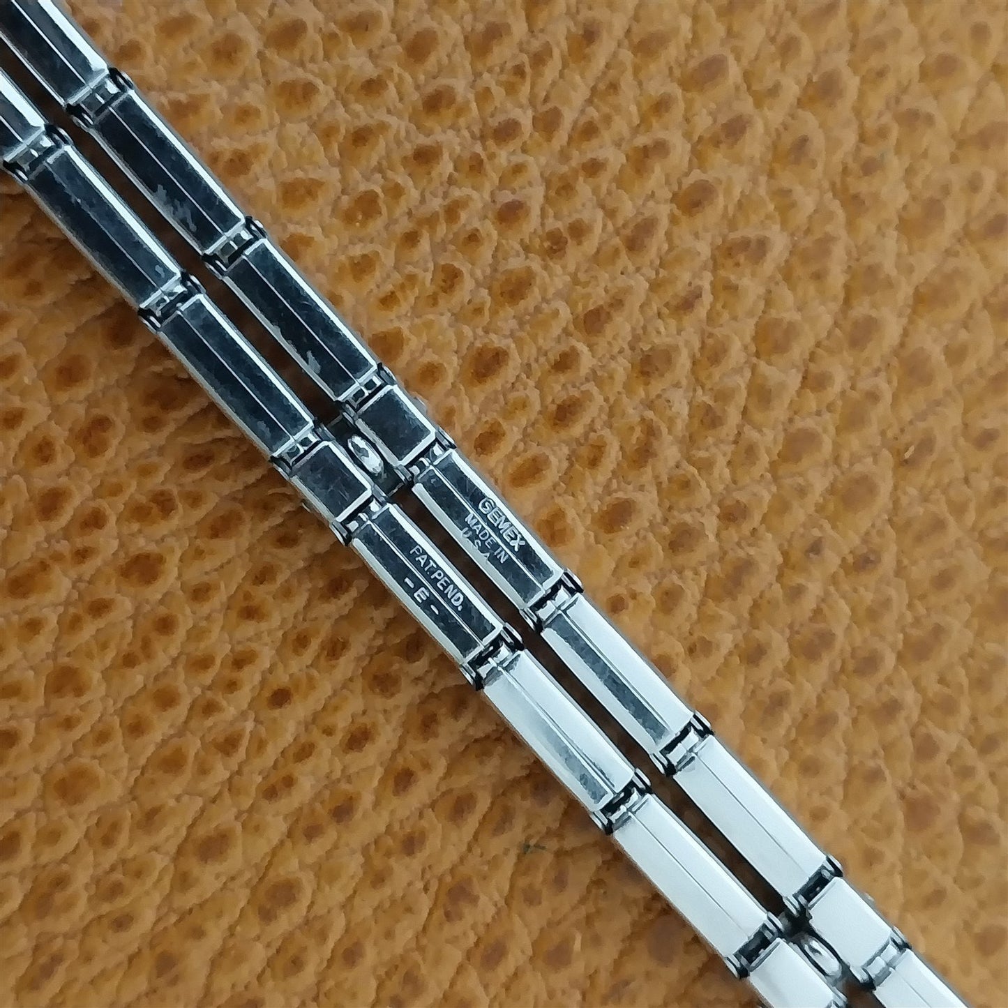 1950s Ladies 12k White Gold-Filled Gemex Single Lug Unused Vintage Watch Band