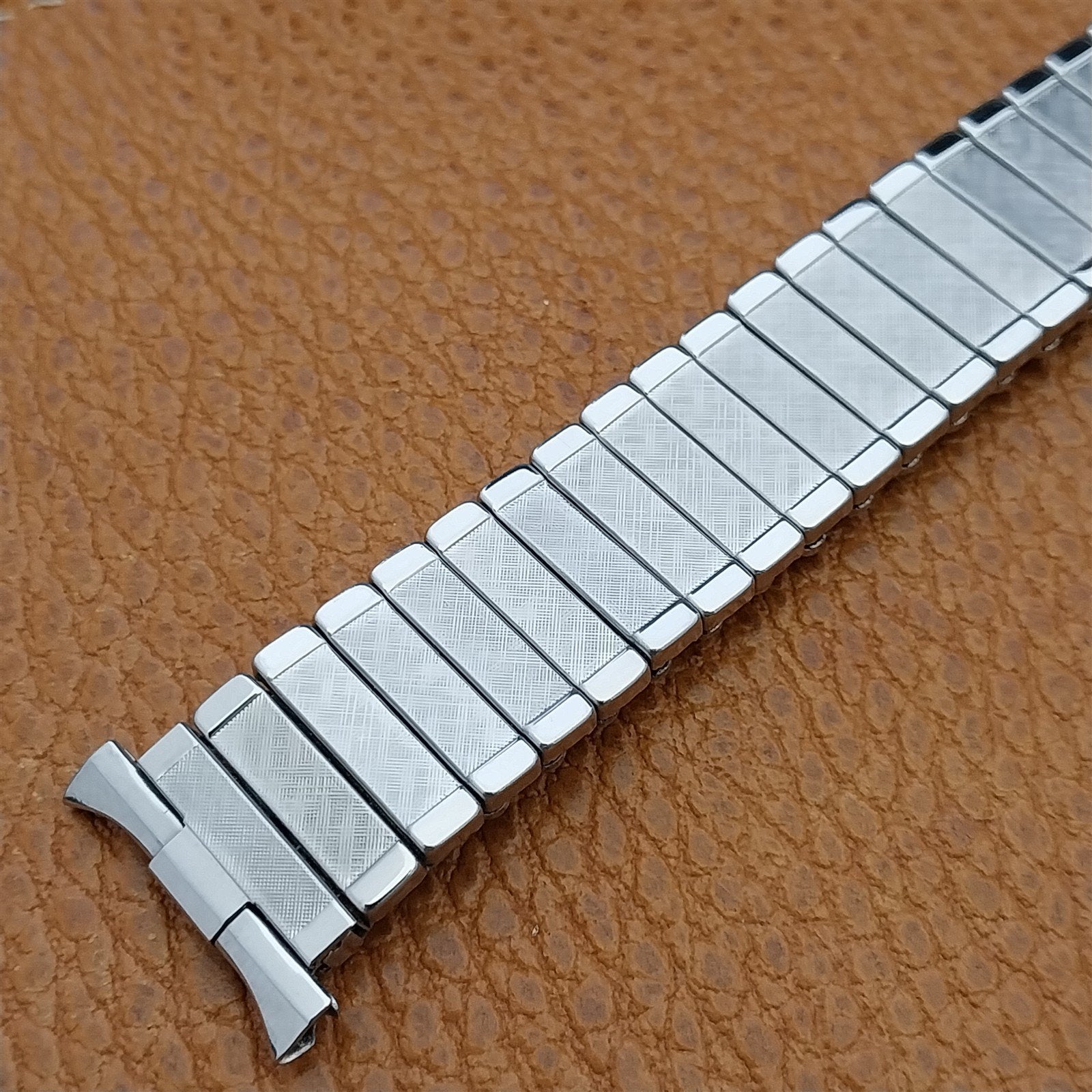 18mm 19mm 1960s-1970s Stainless Steel Baldwin nos Unused Vintage Watch Band