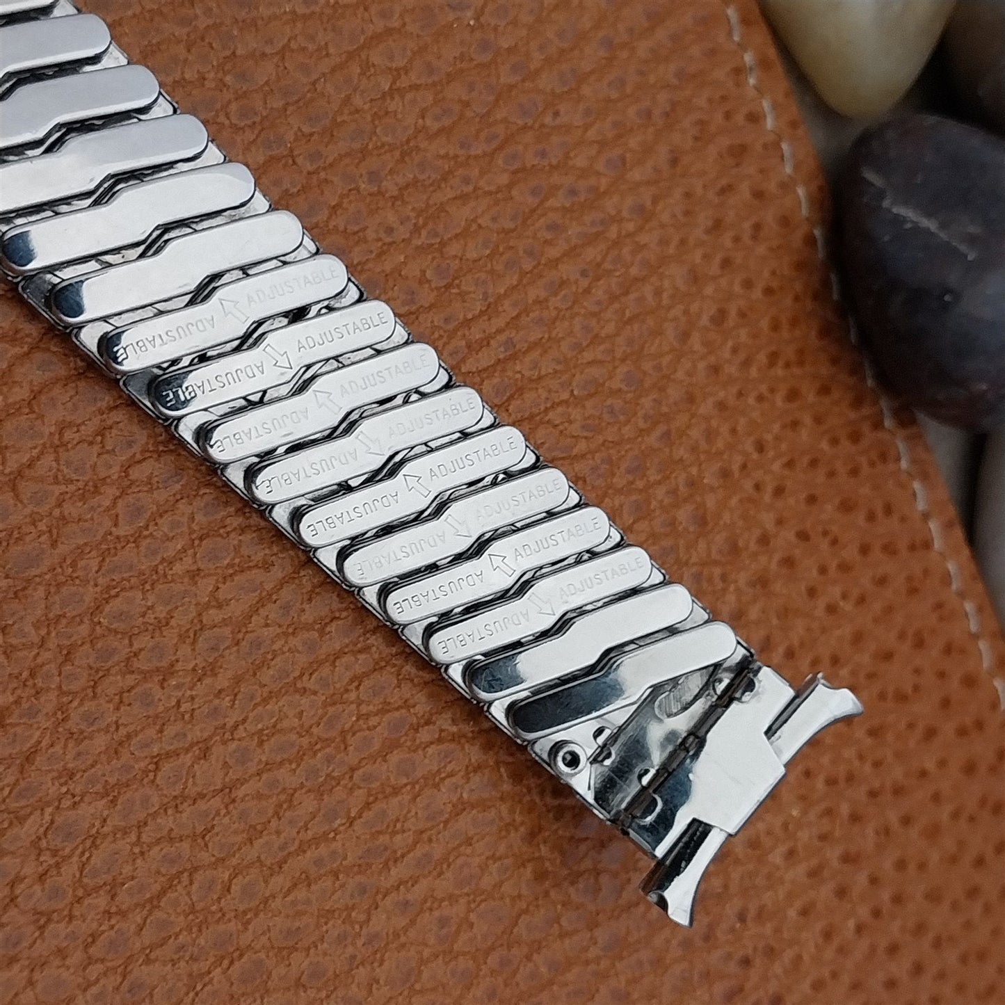 18mm 19mm 1960s-1970s Stainless Steel Baldwin nos Unused Vintage Watch Band