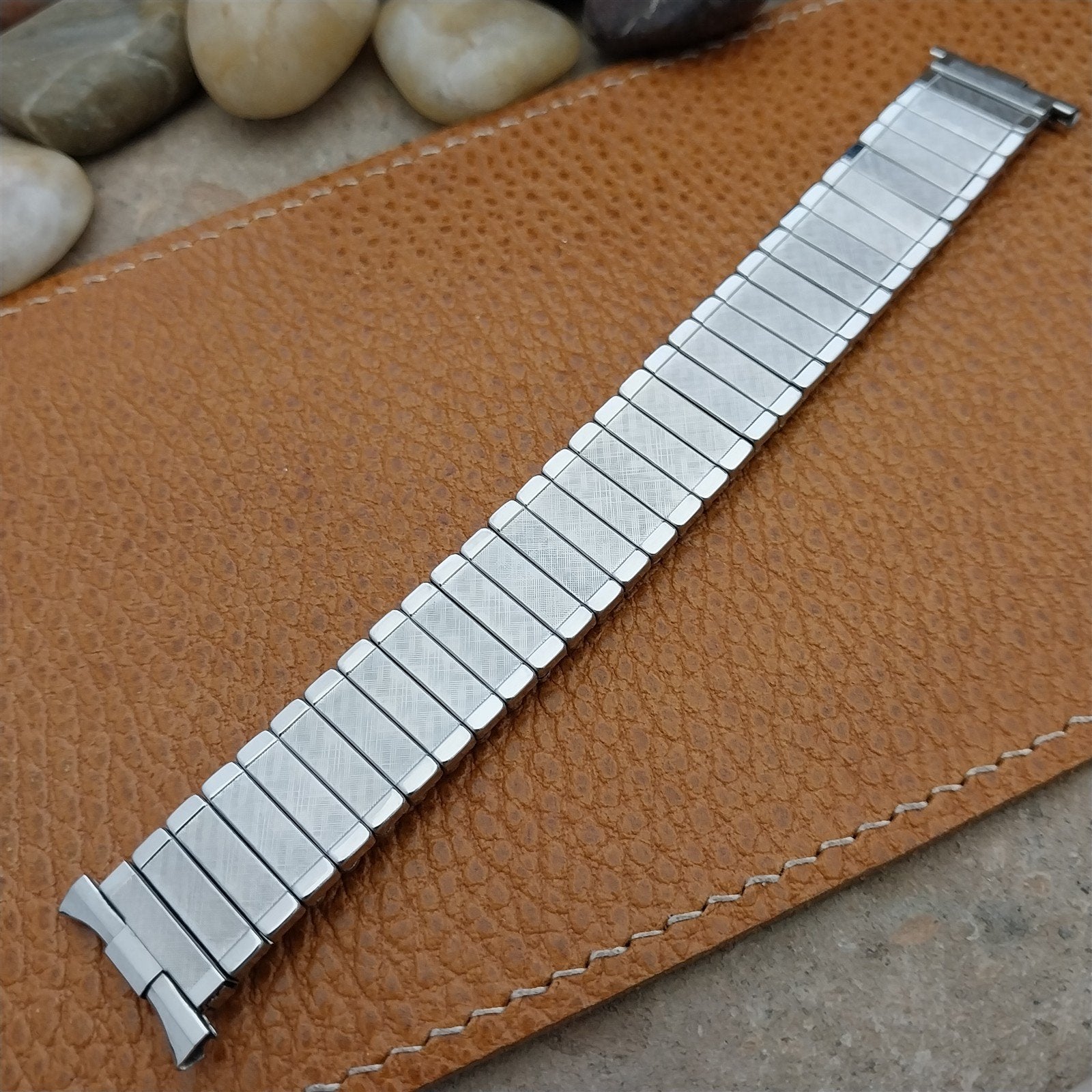 18mm 19mm 1960s-1970s Stainless Steel Baldwin nos Unused Vintage Watch Band