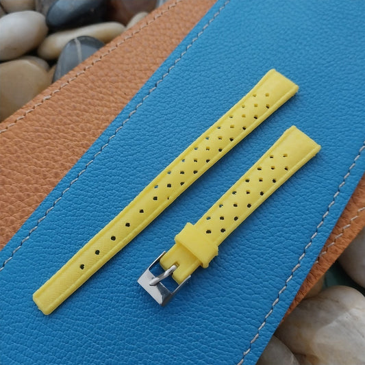 12mm Yellow Tropical SkinDiver Unused Ladies 1960s-1970s Vintage Watch Band