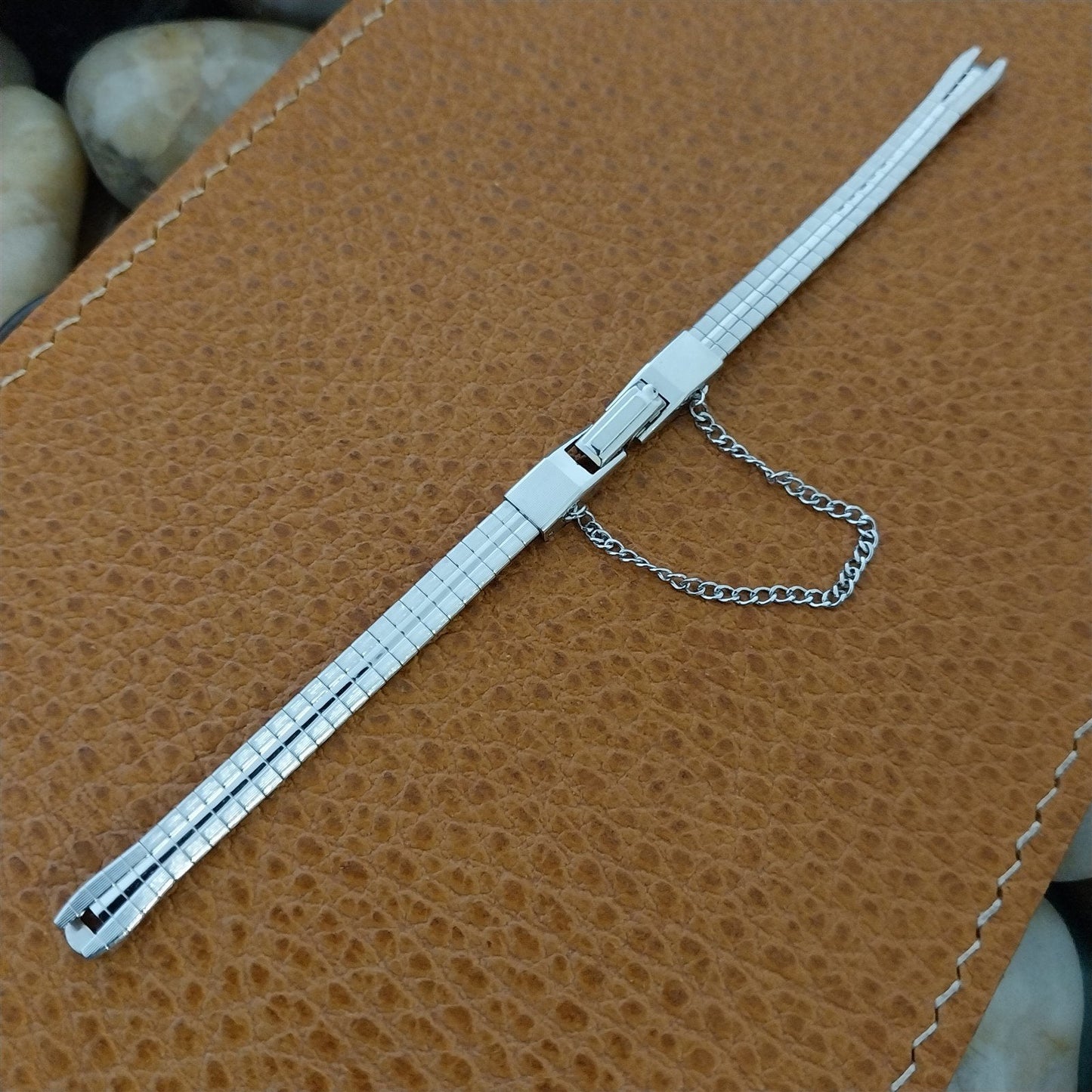 Ladies White Gold-Filled Finesse MCM 1960s nos Unused Vintage Watch Band