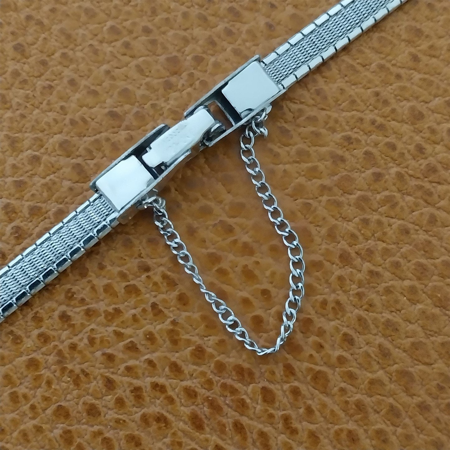 Ladies White Gold-Filled Finesse MCM 1960s nos Unused Vintage Watch Band