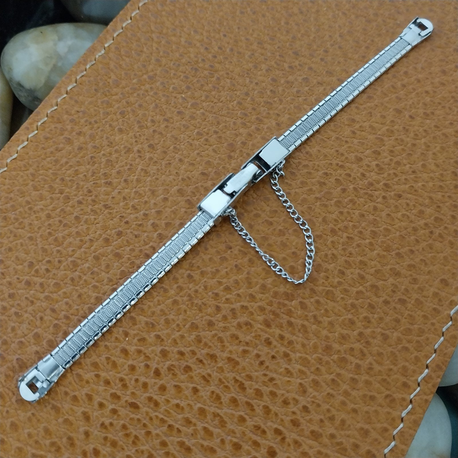 Ladies White Gold-Filled Finesse MCM 1960s nos Unused Vintage Watch Band