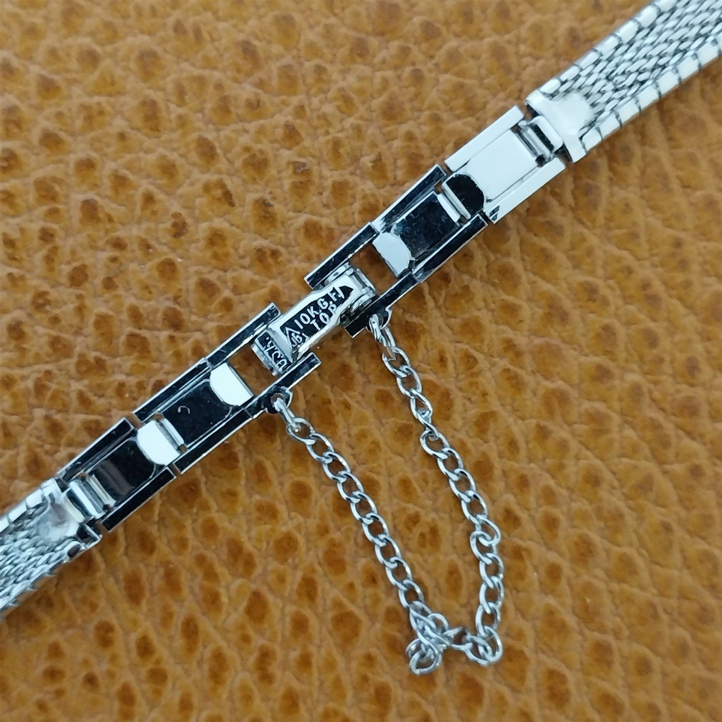 Ladies 10k White Gold-Filled JB Champion MCM nos 1960s Unused Vintage Watch Band