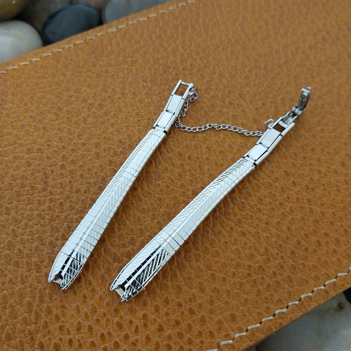 Ladies 10k White Gold-Filled JB Champion MCM nos 1960s Unused Vintage Watch Band