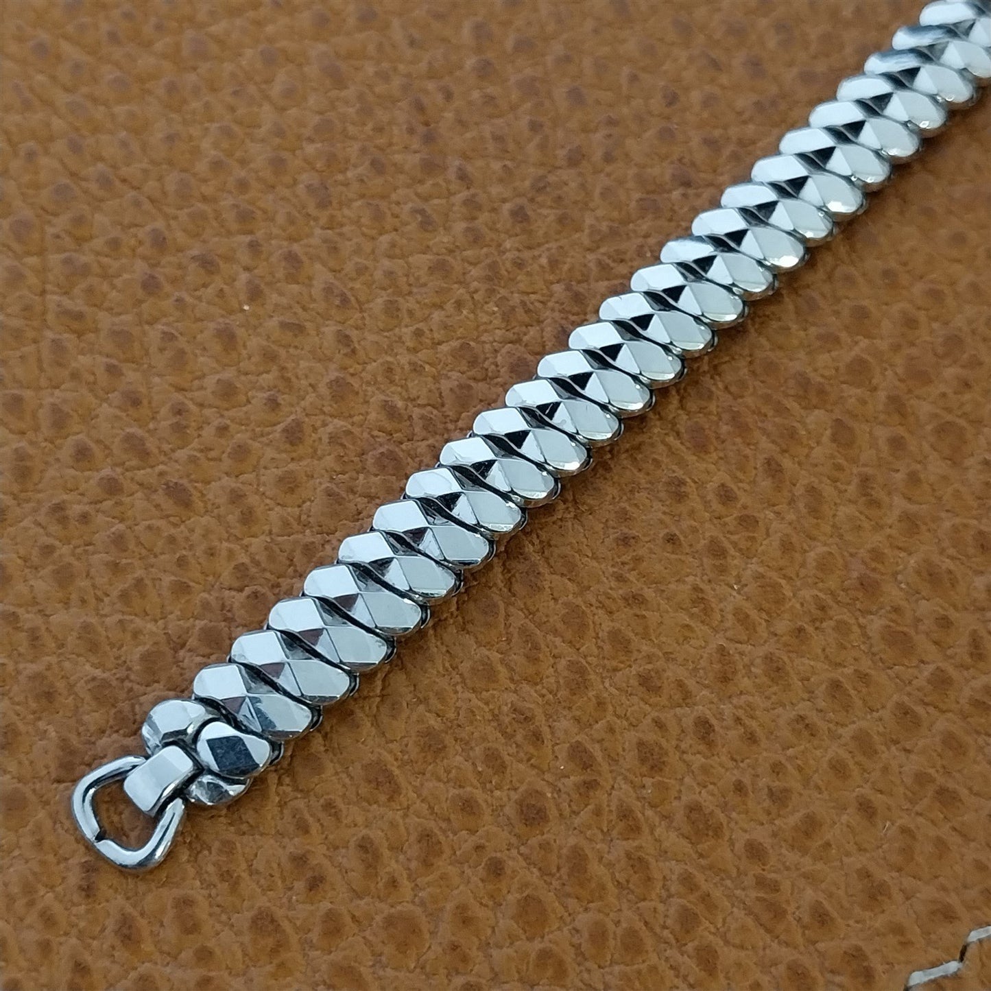 1950s White Gold-Filled Ladies Gemex Vintage Cocktail Watch Band