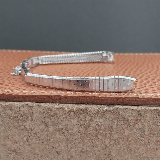 10k White Gold-Filled JB Champion MCM Ladies nos 1960s Unused Vintage Watch Band