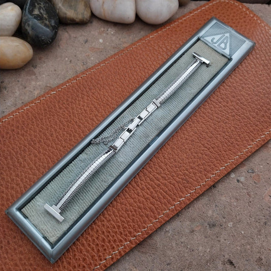 1/2" White Gold-Filled JB Champion Ladies Unused 1960s Vintage Watch Band