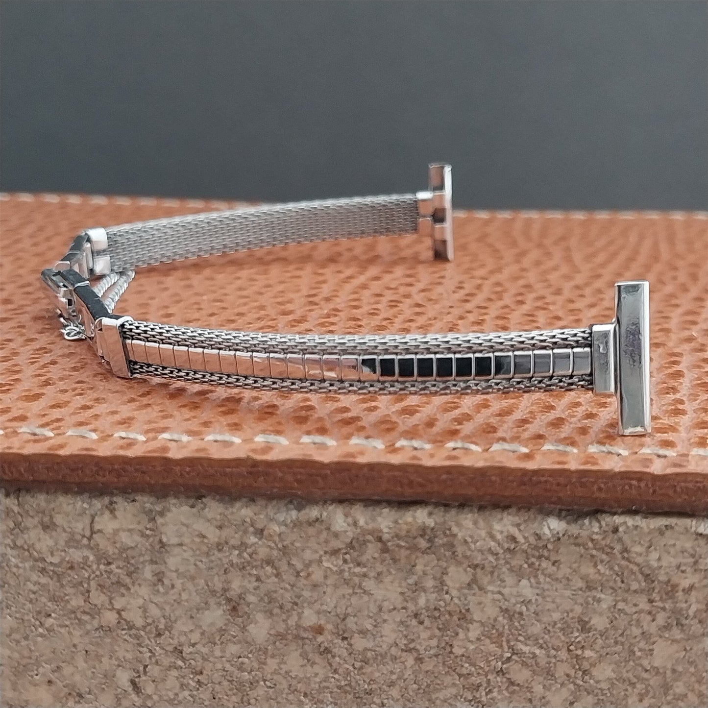 1/2" White Gold-Filled JB Champion Ladies Unused 1960s Vintage Watch Band