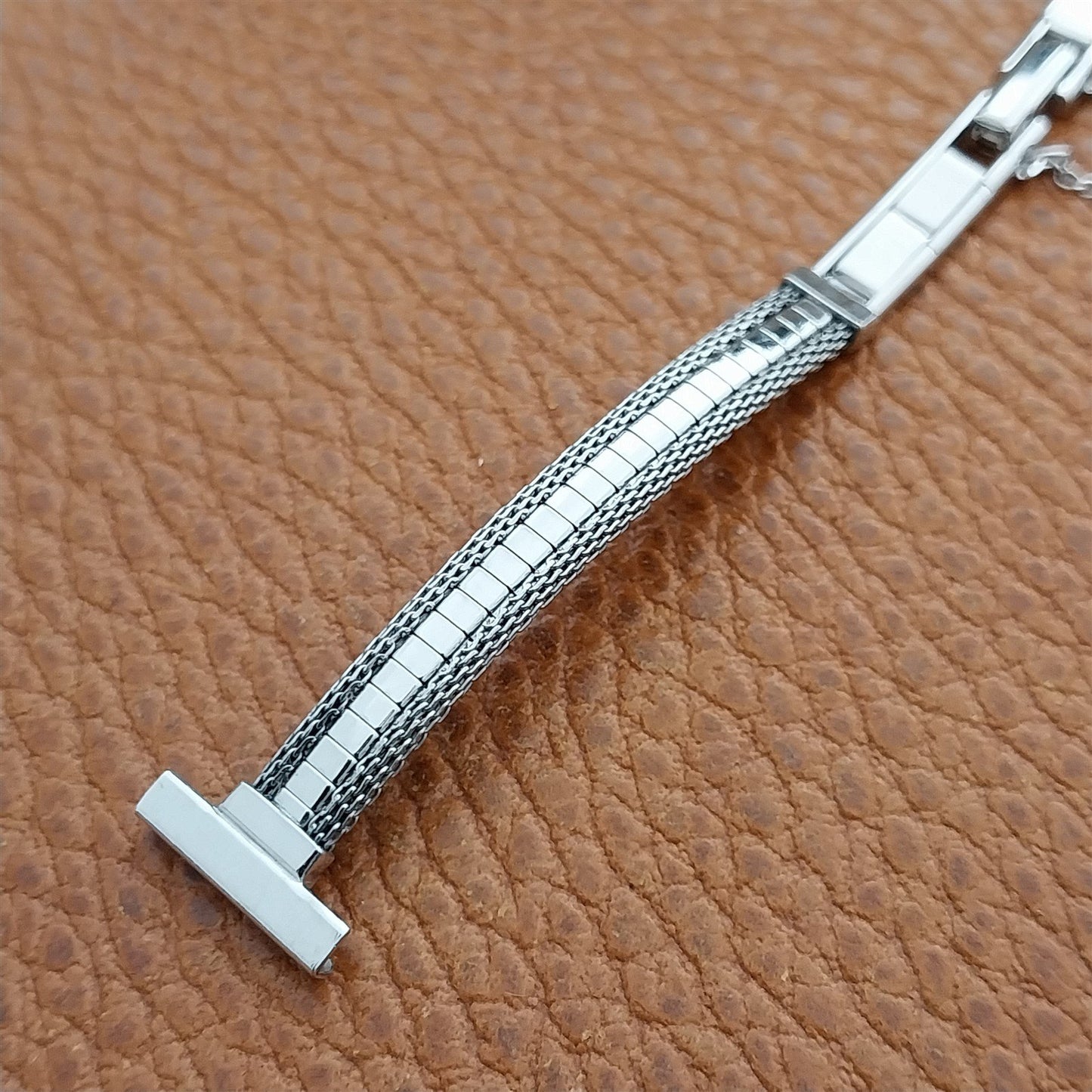1/2" White Gold-Filled JB Champion Ladies Unused 1960s Vintage Watch Band