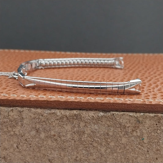 10k White Gold-Filled JB Champion MCM Ladies nos 1960s Unused Vintage Watch Band