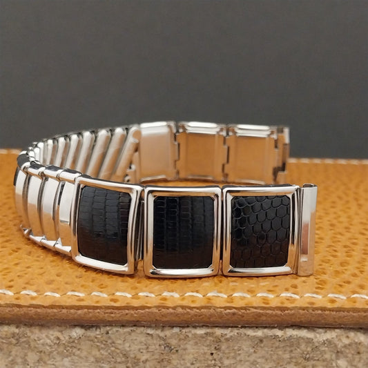 5/8" JB Champion Stainless Steel & Lizard Unused nos 1950s Vintage Watch Band