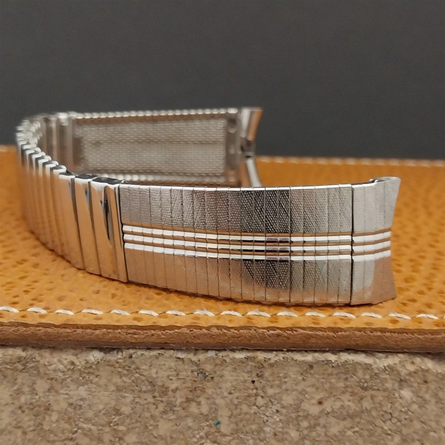 17.2mm JB Champion Stainless Steel Unused nos 1960s Vintage Watch Band