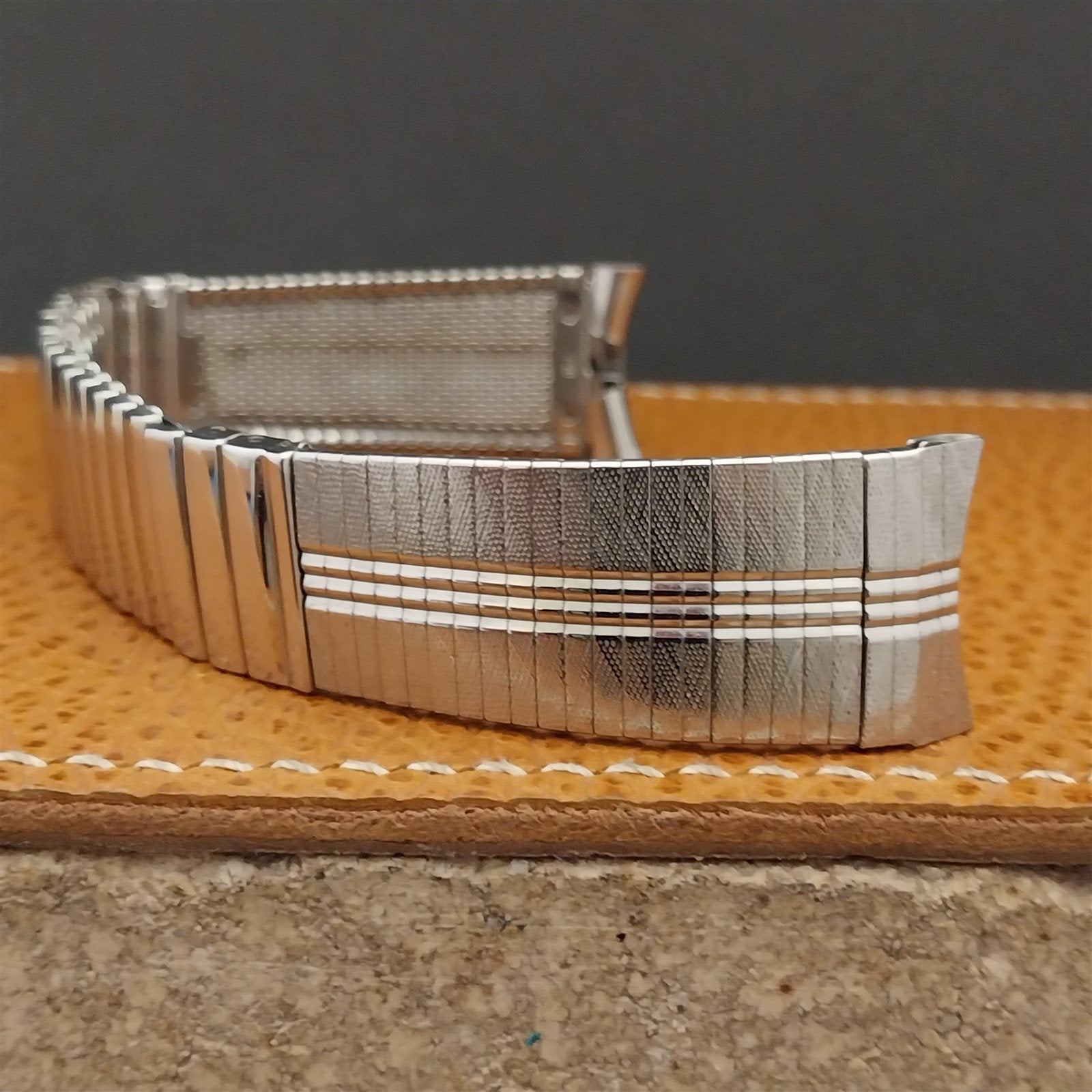 17.2mm JB Champion Stainless Steel Unused nos 1960s Vintage Watch Band