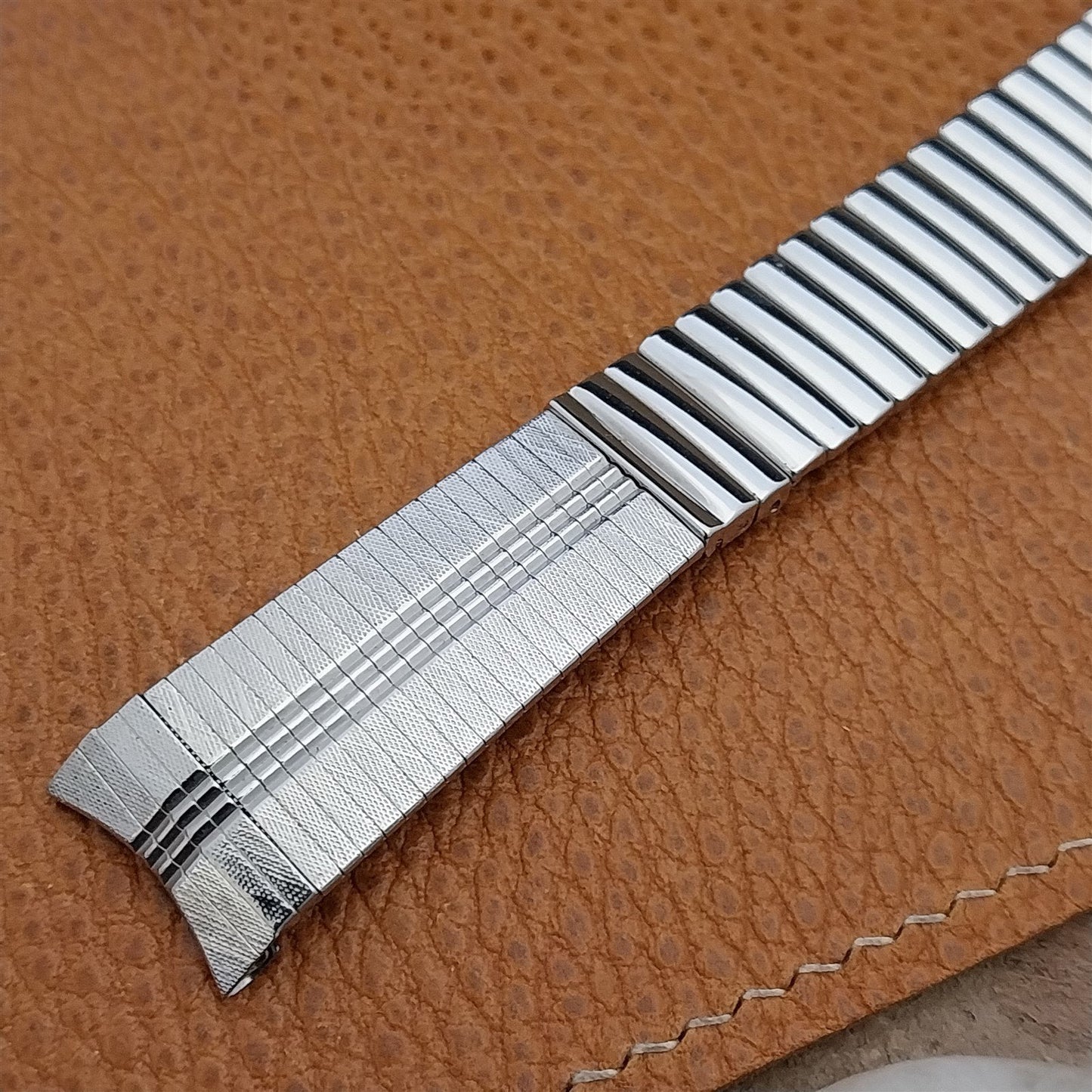 17.2mm JB Champion Stainless Steel Unused nos 1960s Vintage Watch Band