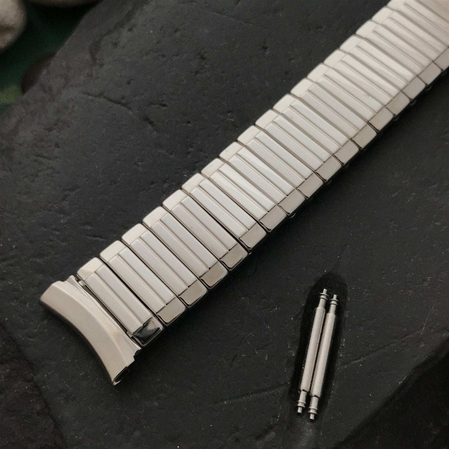 17mm Stainless Steel Expansion Craftex Unused nos 1960s Vintage Watch Band