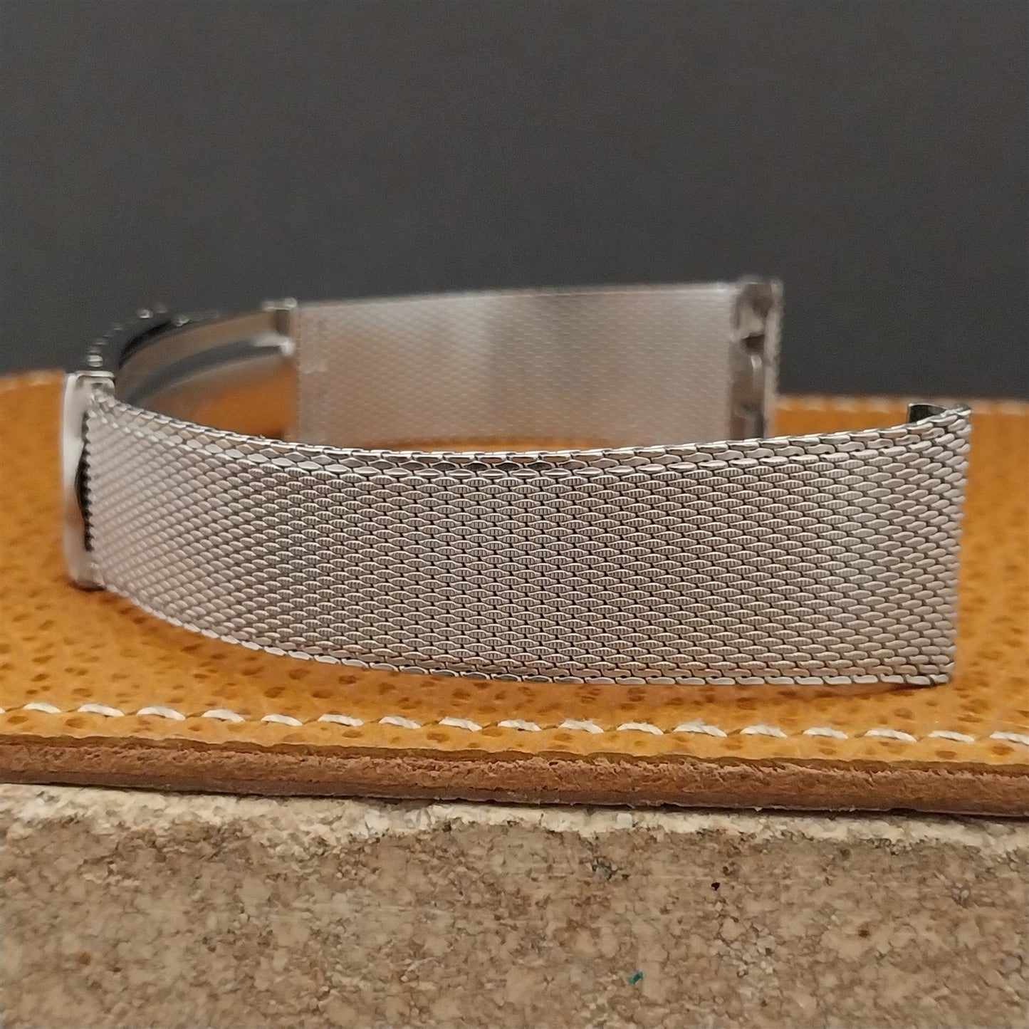 19mm Stainless Steel Mesh Kreisler USA nos Unused 1960s Vintage Watch Band