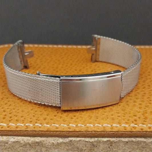 19mm Stainless Steel Mesh Kreisler USA nos Unused 1960s Vintage Watch Band