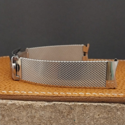 17.2mm Stainless Steel Mesh Long JB Champion Unused nos 1960s Vintage Watch Band