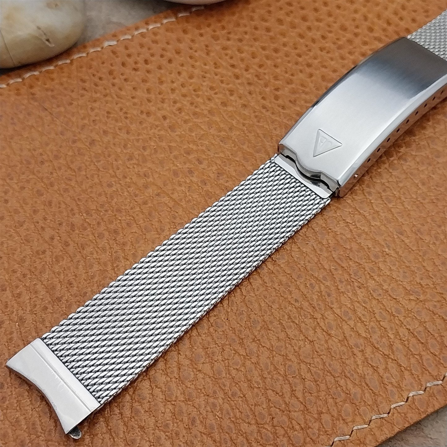 17.2mm Stainless Steel Mesh Long JB Champion Unused nos 1960s Vintage Watch Band