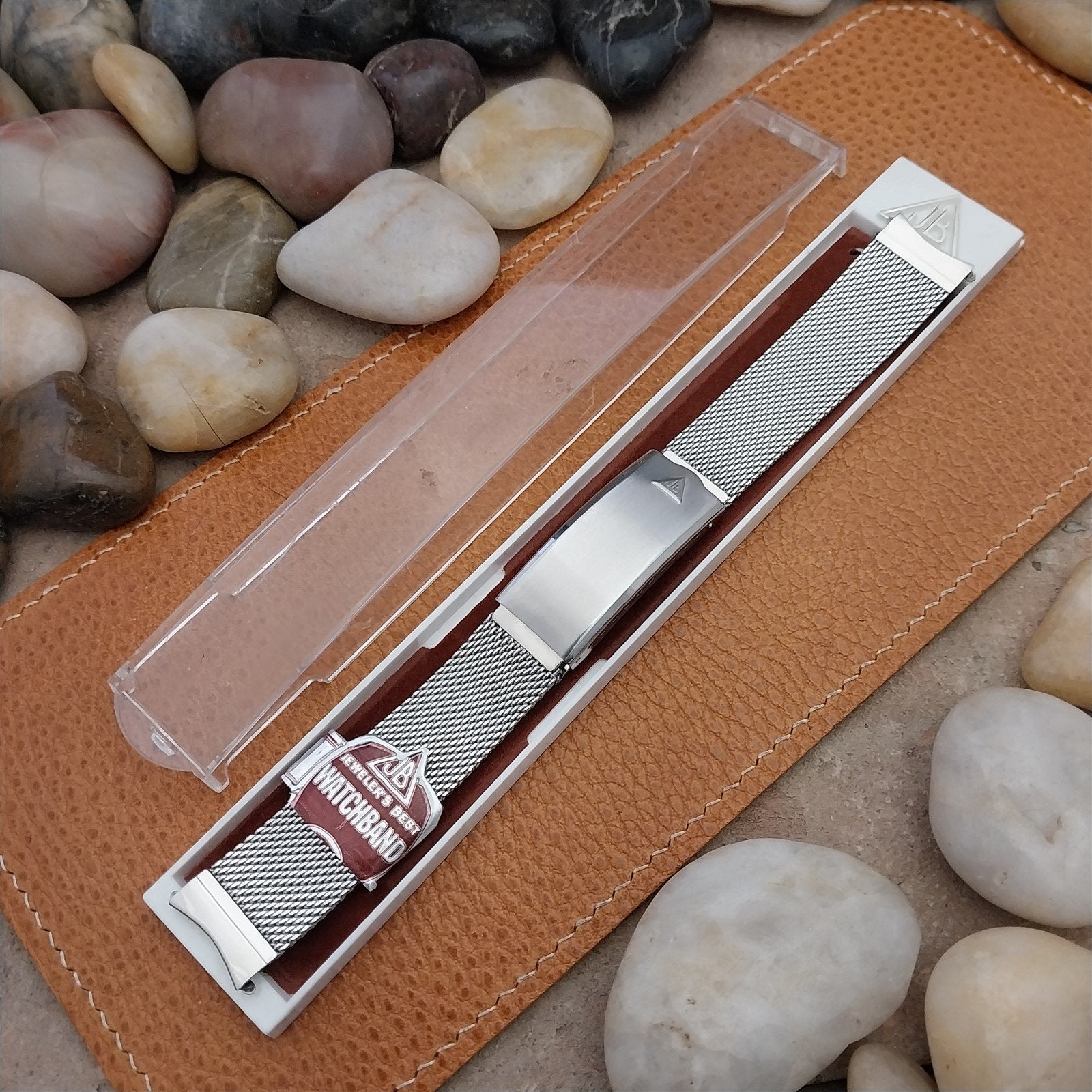 17.2mm Stainless Steel Mesh Long JB Champion Unused nos 1960s Vintage Watch Band